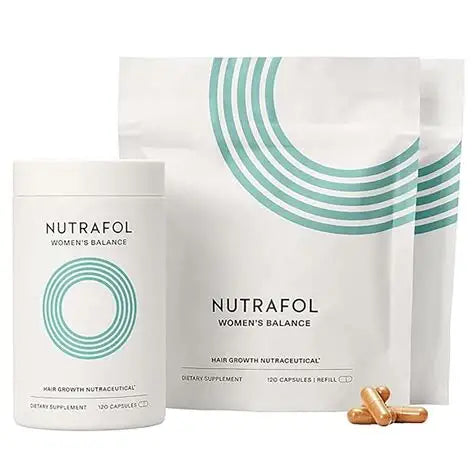 Nutrafol Women's Hair Growth Supplements, Dermatologist Recommended, Ages 18-44, Clinically Proven for Visibly Thicker and Stronger Hair - 3 Month Supply