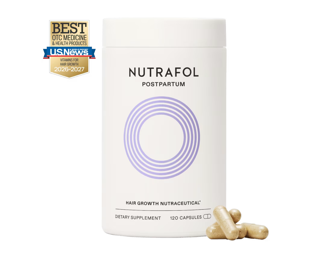 Nutrafol Postpartum |120 Capsules | Designed for women in the first year post-childbirth.