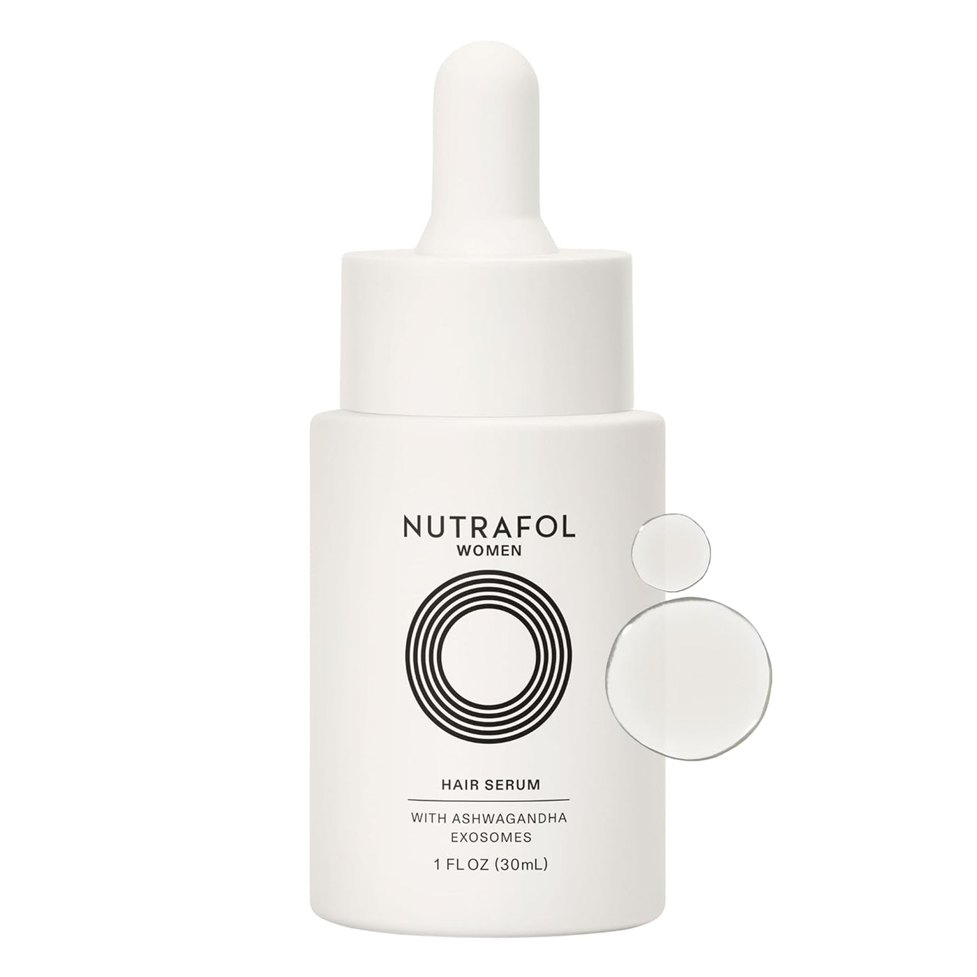 Hair Serum |1 fl oz (30ml) |Nutrafol Women's Hair Serum, Supports Visibly Thicker and Stronger Hair, Vegan, Lightweight and Fast-Absorbing